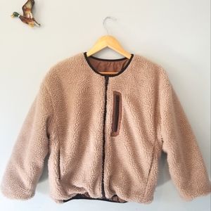Reversible Long Sleeve Teddy/Bomber Jacket